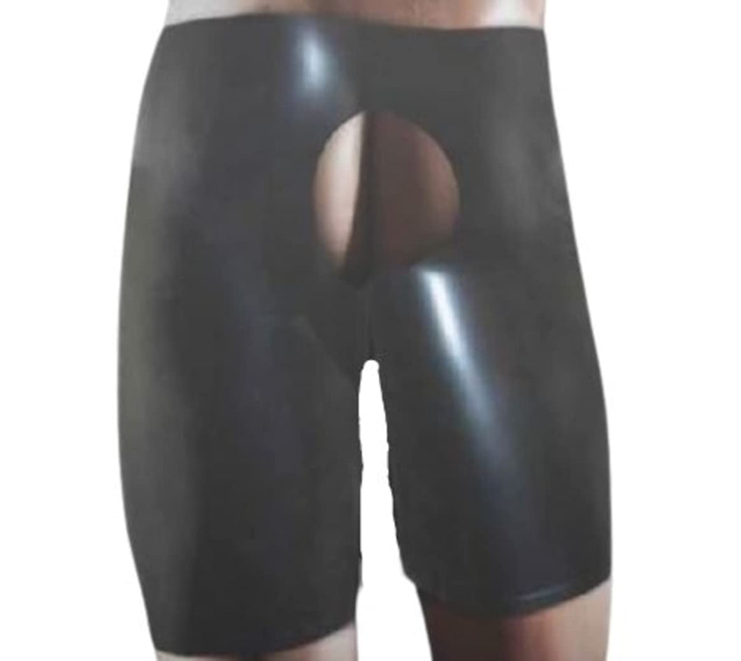 Latex Unisex Fisting Short Black Small Medium