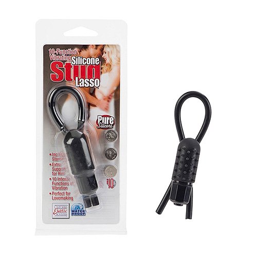 California Exotic Novelties 10-function Vibrating Silicone Stud Lasso - Red