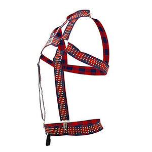 Mp  Elastic Harness With Ring Red 1Sz