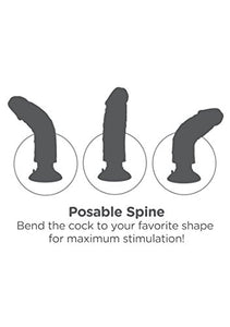 Pipedream Products King Cock 7 Inch Vibrating Cock Brown