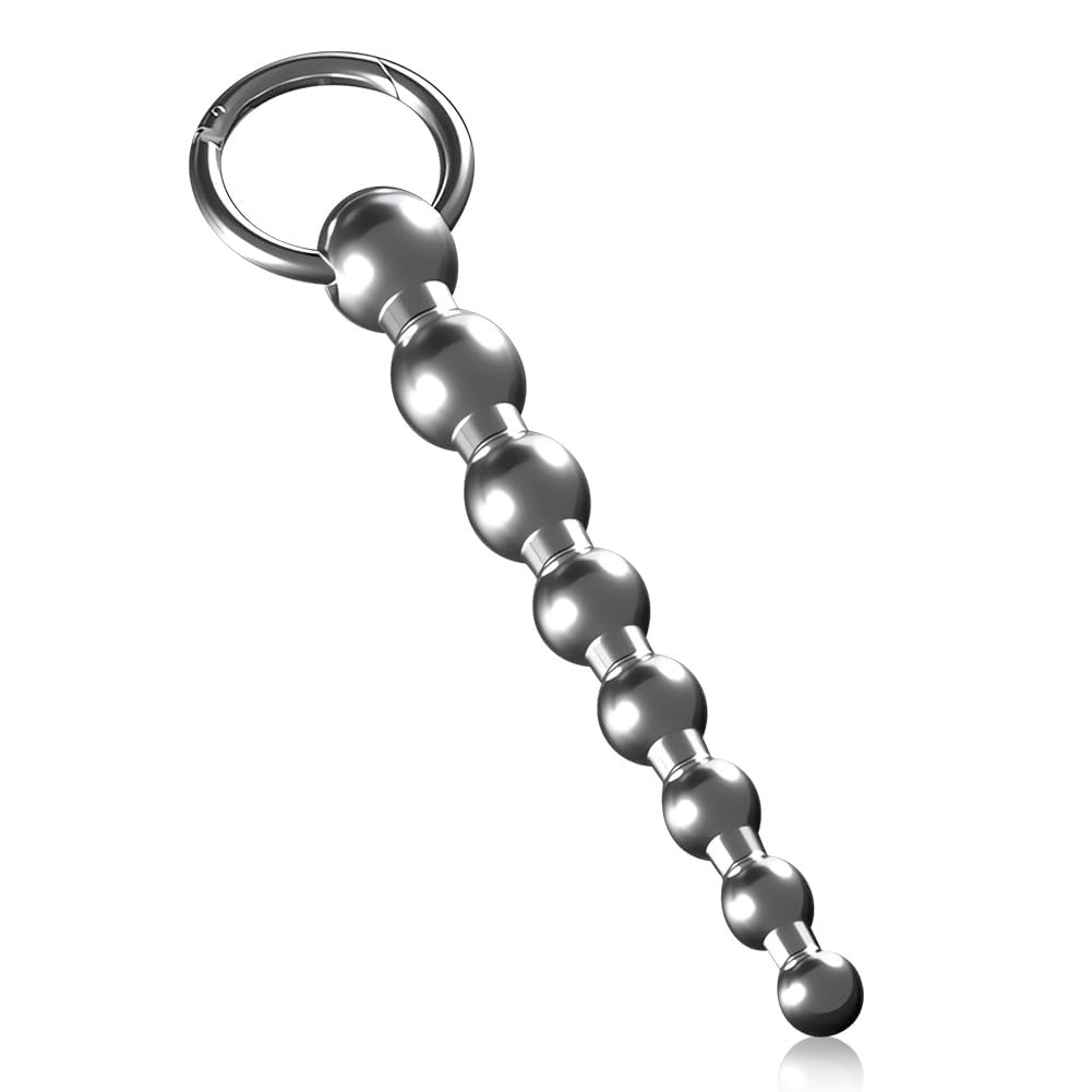 FST Penis Plug Stainless Steel Urethra Sound Multi Bead Urethral Plug Claspable O-Ring Urethral Dilator Sex Toys for Male Mastur