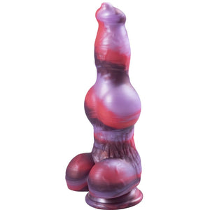 9.8 '' Monster Dildo Dog Dildo with 2 Big Knots, Knot Dildo with Strong Suction Cup, Huge Dildo Lifelike Skin-Touching Feeling,
