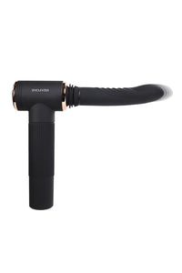 Too Hot To Handle Rechargeable Silicone Thrusting Vibrator With Suction Cup - Black