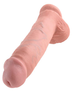 King Cock - 11In Cock W/ Balls Flesh