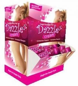 Dazzle Female Stimulating Cream Foil Display Of 50