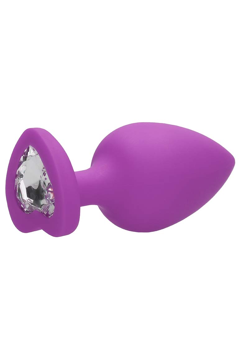 Ouch Flexible Diamond Heart Plug Pur XL