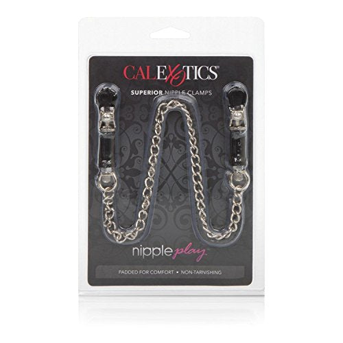 California Exotic Novelties Nipple Play Superior Clamps, Silver
