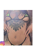Lycra Bikini Top And Matching G-Tring With Black Trim