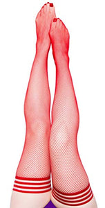 Kixies Sandra Red Fishnet Size A