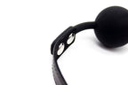 Bondage Toys Open Mouth Silicone Ball Gag for Sex, BDSM Bondage Restraints Sex Gag Muzzles (Black-2)