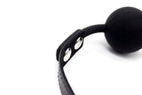 Bondage Toys Open Mouth Silicone Ball Gag for Sex, BDSM Bondage Restraints Sex Gag Muzzles (Black-2)