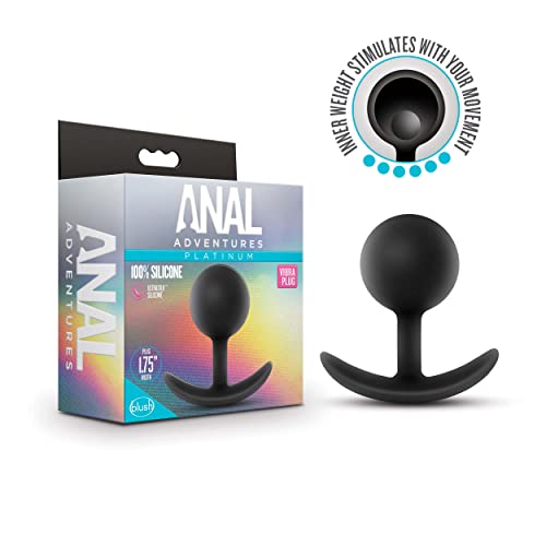 Platinum Silicone Vibra Plug Blk