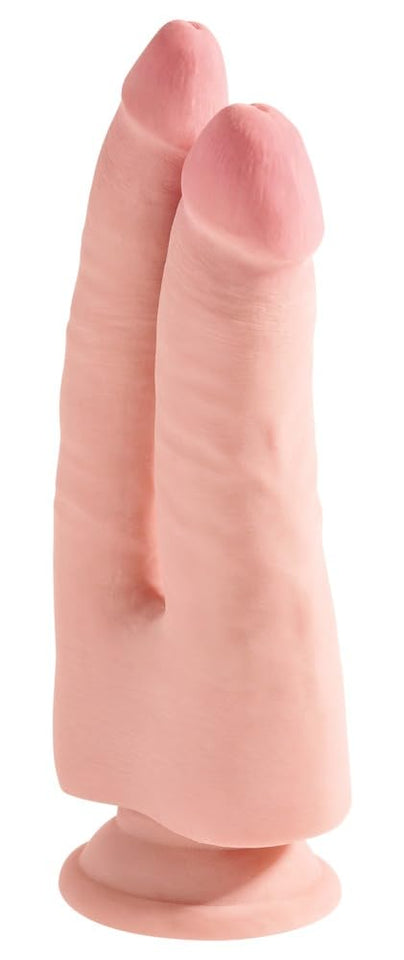 King Cock Plus 9.5In Triple Den Doub Pen