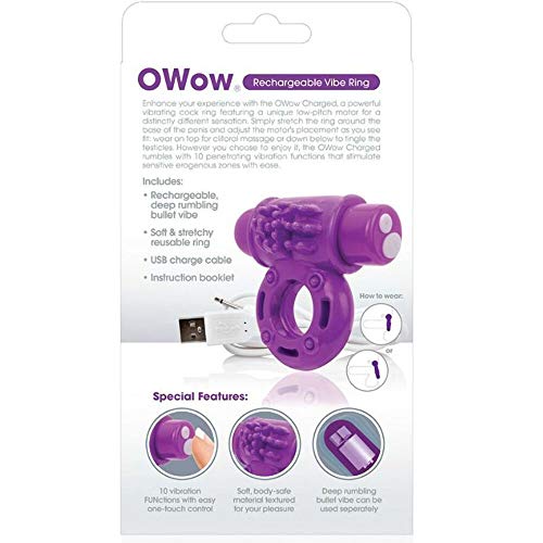 Screaming O Charged Owow Vooom Mini Vibe, Purple,1 Count