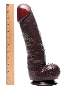 Sexflesh The Forearm Huge 13 Inch Suction Cup Dildo Extra Large Lifelike And Realistic Thick Toy For Women Men And Adult Couples Made With Flexible And Firm Pvc Material Black
