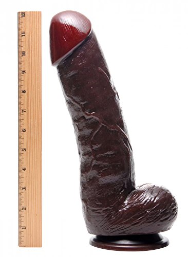 Sexflesh The Forearm Huge 13 Inch Suction Cup Dildo Extra Large Lifelike And Realistic Thick Toy For Women Men And Adult Couples Made With Flexible And Firm Pvc Material Black