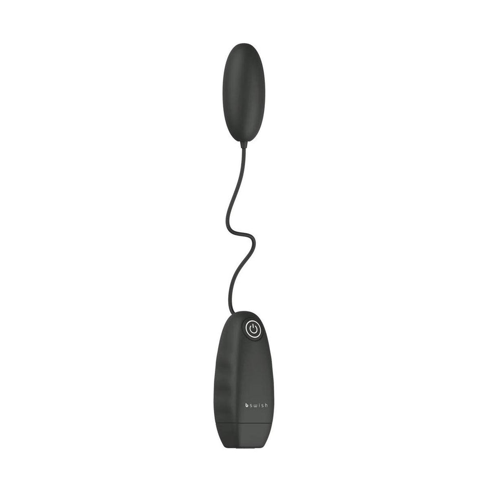 B Swish Bnaughty Classic, Waterproof, Battery Operated, Bullet Remote Massager With 5 Vibration Patterns, Black