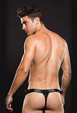 Envy Modern Fishnet Open Back Brief Black M/L
