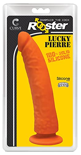 Lucky Pierre Orange Silicone Dildo