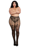 Dreamgirl Womens Pantyhose, Black, One Size-3X Us