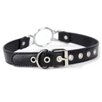 Gag Mouth Leather Bondage SM Open Mouth Gag Bondage Restraints Bite Gag Adult Fetish Sex Toys for Beginners Couples