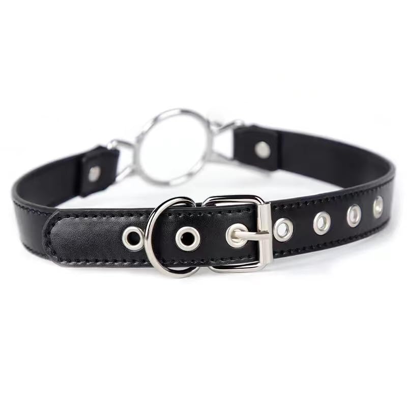 Gag Mouth Leather Bondage SM Open Mouth Gag Bondage Restraints Bite Gag Adult Fetish Sex Toys for Beginners Couples
