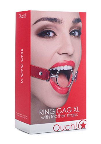 Ouch! Ring Mouth Gag, Red, X-Large