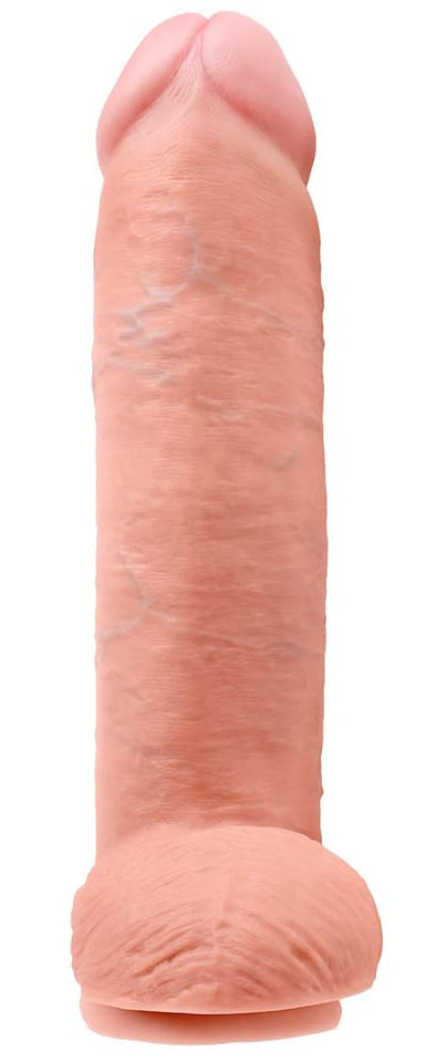 King Cock - 12In Cock W/ Balls Flesh