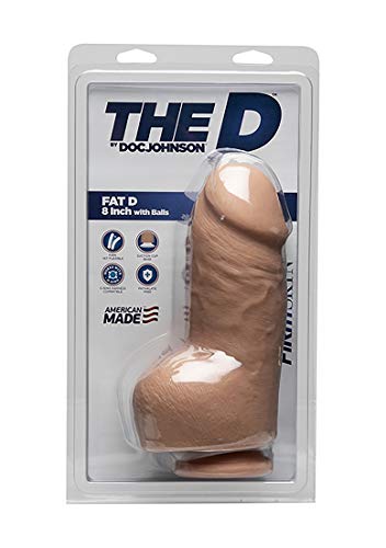 The D Fat D 8In W/Balls Firmskyn Vanilla