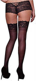 Dg Thigh Highs W/ Silicone Top Blk Q