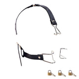 Hook Claw Mouth Spreader & Nose Hook, Open Mouth Gag for Sex Fetish Restraints SM Adjustable Slave Harness Sex Toy for Men and W