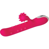 Evolved Novelties Love Spun Silicone Rechargeable Vibrator Pink 9 Inch