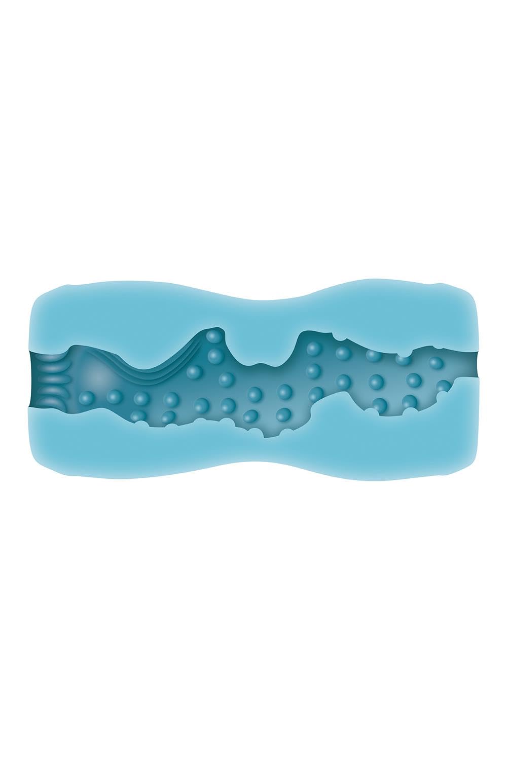 Adam & Eve Gripmaster Mens Masturbatorr Stroker, Blue