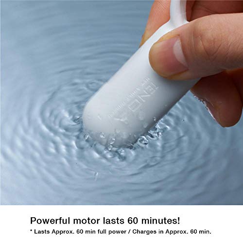 Tenga Smart Vibe Vibrating Ring Rechargeable Dual Partner Stimulating Vibrator Tsv002 Pearl, White, 1 Count