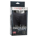 California Exotic Novelties Packer Gear Black Boxer Brief Harness Large/X-Large, Black