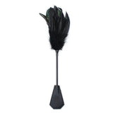 Bed Geek Play:Tease Bed Geek Feather Tickler Erotic Teasing Tool Lightweight 2 in 1 BDSM Spanking Adult Sex Toy 33cm Black