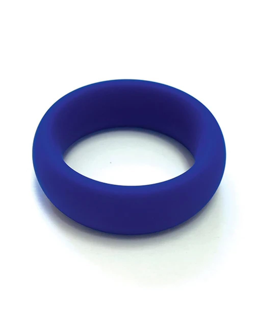Wide Silicone Donut Ring Blue 2 ''
