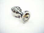Stainless Threaded Small Butt Plugclear
