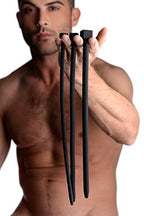 Master Series Bolted Deluxe Silicone Penis Plugs Black (Af241)