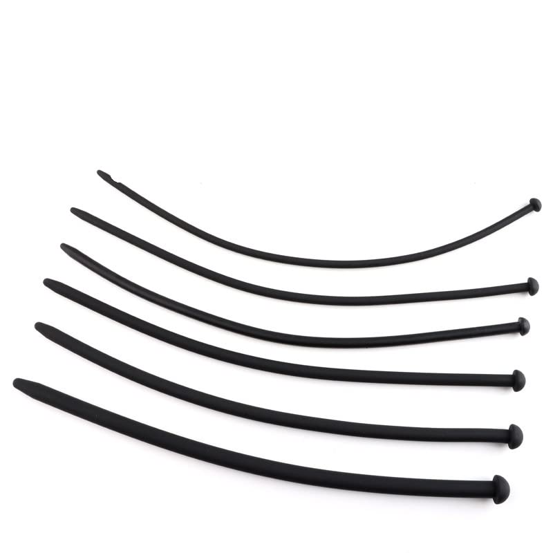 6pcs Silicone Sex Toy Urethral Sound Penis Plug Catheter Plug Smooth Urethral Dilator Masturbation Rod Sex Urinary Dilator Ureth