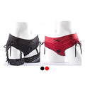 SpareParts Sasha Couture Harness Lingerie RedBlack Nylon 2X