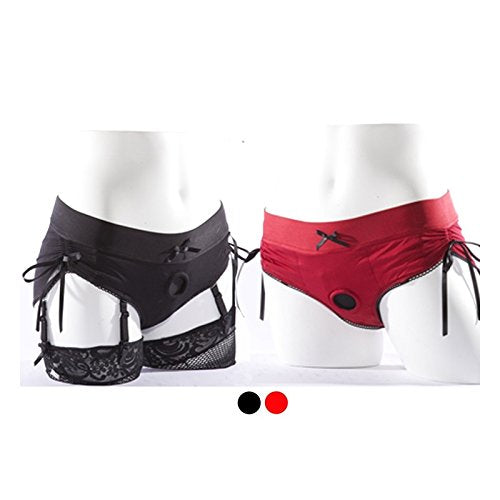 SpareParts Sasha Couture Harness Lingerie RedBlack Nylon XL
