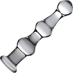 Master Series Mammoth 3 Bumps Glass Dildo