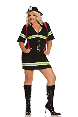 Elegant Moments Womens Plus-Size Ms.Blazin Hot-Plus, Black, 1X/2X