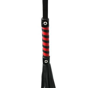 Sportsheets International S&M Red And Black Stripe Flogger