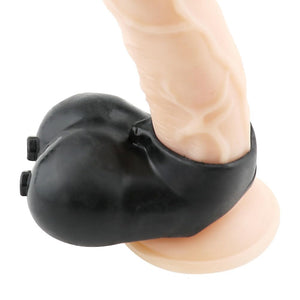 Silicone Scrotum Sleeve Testicle Cover Penis Ring Prison Bondage Male Chastity Cage Devices Cock Slave Orgasm Delay Sex Toy for