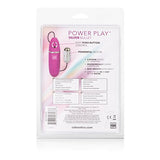 Calexotics Power Play Wired Remote Control Bullet Vibrator - Waterproof Sex Toys For Couples - Adult Vibe Egg Massager - Silver