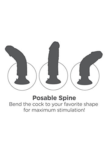 Pipedream Products King Cock 7 Inch Vibrating Cock Beige