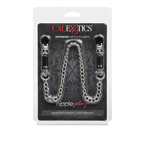 California Exotic Novelties Nipple Play Superior Clamps, Silver