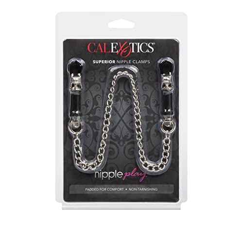 California Exotic Novelties Nipple Play Superior Clamps, Silver